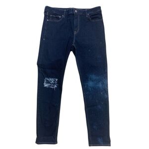 Men's Blue Distressed custom express Jeans